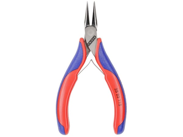 Knipex 35 22 115, Spisstang, 1,5 mm, 2,25 cm, Stål, Blå, Rød, 115 mm