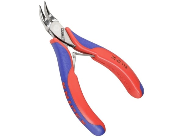 Knipex 35 42 115, Nåltänger, 1,5 mm, 2,25 cm, Stål, Blå, Röd, 115 mm