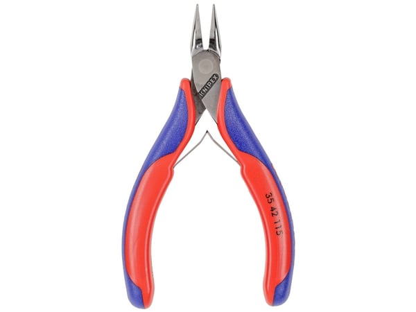 Knipex 35 42 115, Nåltänger, 1,5 mm, 2,25 cm, Stål, Blå, Röd, 115 mm