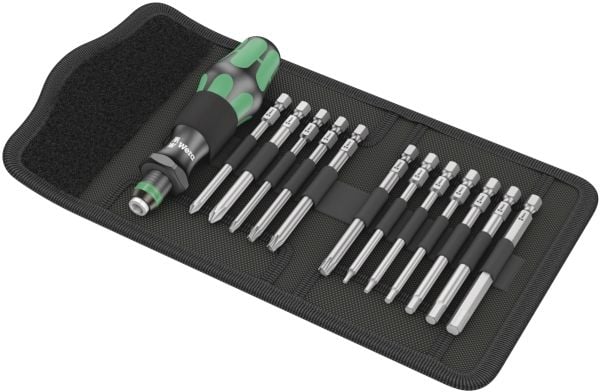 Wera 05004171001, Sykkelverktøy, Verktøyssett til sykkel, Svart, Grønn, T10,T20,T25,T30, 2,2.5,3,4,5,6 mm, 150 mm