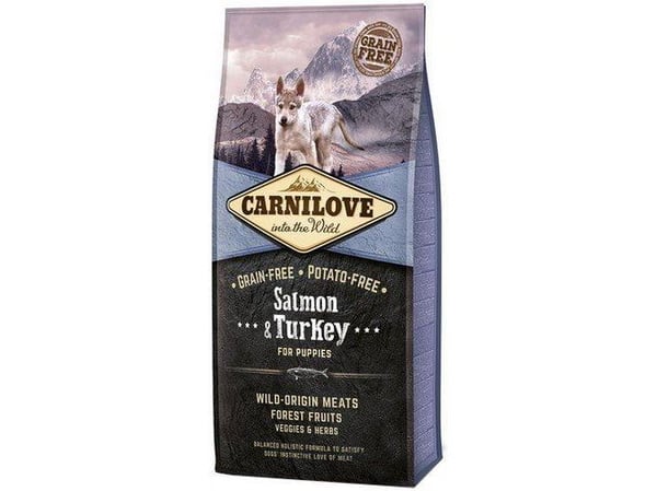 VAFO PRAHS CARNILOVE SALMON and TURKEY FOR PUPPY 12KG