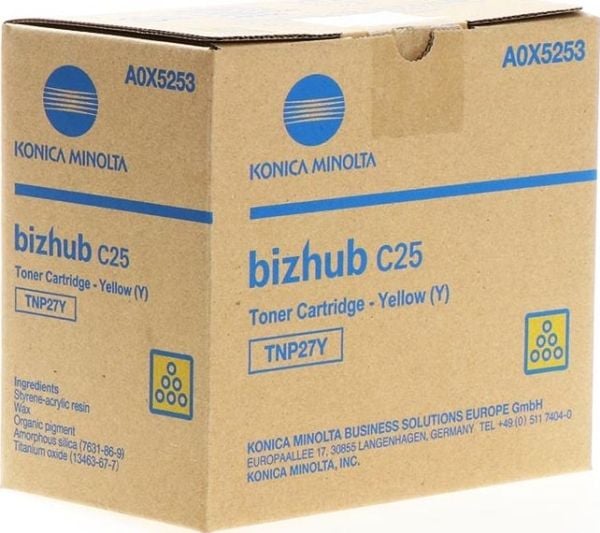 Konica Minolta TNP-27Y - Gul - original - tonerpatron - for bizhub C25