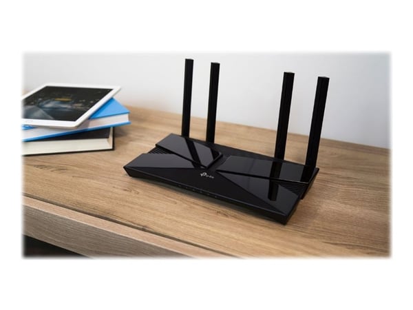 TP-Link Archer AX1500 - Trådløs ruter 4-portssvitsj - 1GbE - Wi-Fi 6 - Dobbeltbånd