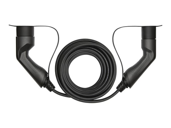 DELTACO e-Charge laddkabel för elbil typ 2-kontakt - 16A - 3,6 kW - 7 meter