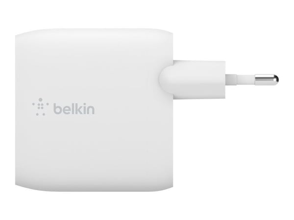 Belkin BoostCharge - Strömadapter - 24 Watt - 2 utdatakontakter (USB) - vit