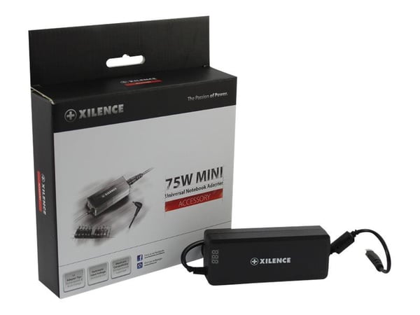 Xilence 75W Mini - Strömadapter - AC 100-240 V - 75 Watt