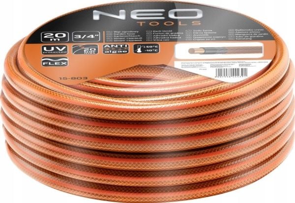 Neo hageslange Økonomisk 3/4" 20m 4-lags (15-803)
