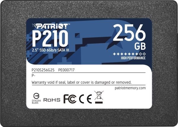 Patriot P210 - SSD - 256 GB - intern - 2.5" - SATA 6Gb/s