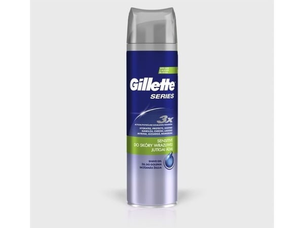 Gillette Sensitive, Barber Gel, Sensitiv Hud, 200 ml