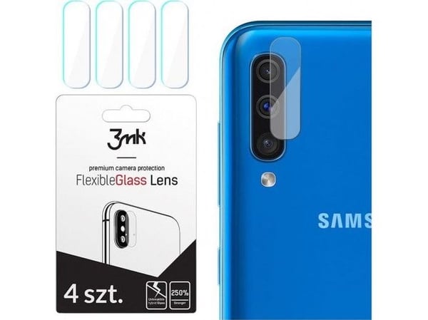 3MK hybrid skjermbeskytter for Galaxy A50 (kameralinsefolie)