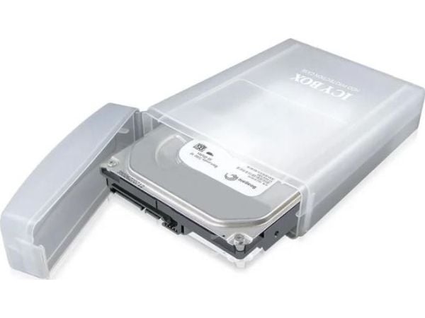 ICY BOX IB-AC602a - Beskyttelsesboks for harddisk - gjennomsiktig