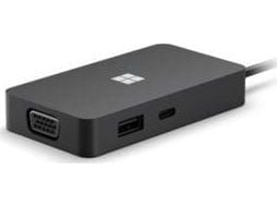 Microsoft USB-C Travel Hub - Dokkingstasjon - USB-C - VGA, HDMI - 1GbE - kommersiell