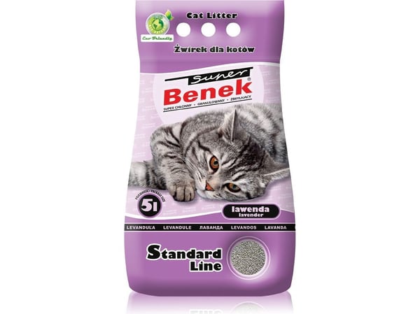 Kattsand Super Benek Standard Lavendel 5 l