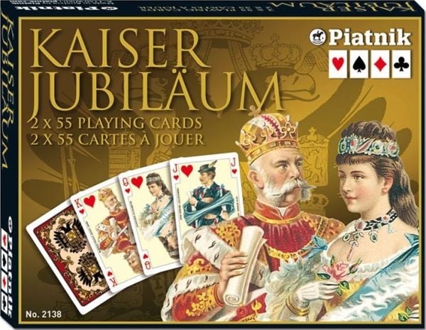 Piatnik Kaiser Jubiläum, 55 stykker, 2 plattformer, Kaiser Jubiläum, 5,8 cm, 8,9 cm