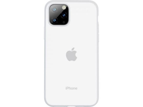 Baseus silikonetuier Baseus Jelly Liquid Silica Gel-deksel til iPhone 11 Pro 6.5 (hvit)