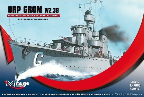 Mirage ORP GROM wz 38-veneen malli