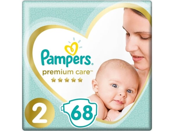 Sauskelnės Pampers Premium Care Value Pack, 2 dydis, 68 vnt.