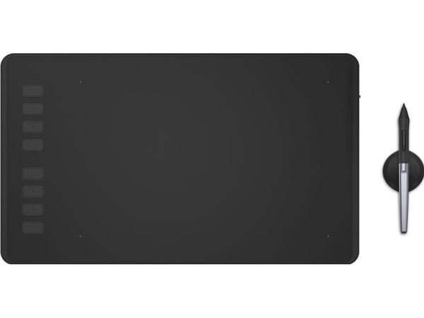 HUION H950P, Koblet med ledninger (ikke trådløs), 5080 Ipi, 220 x 137 mm, USB, 1 cm, Svart