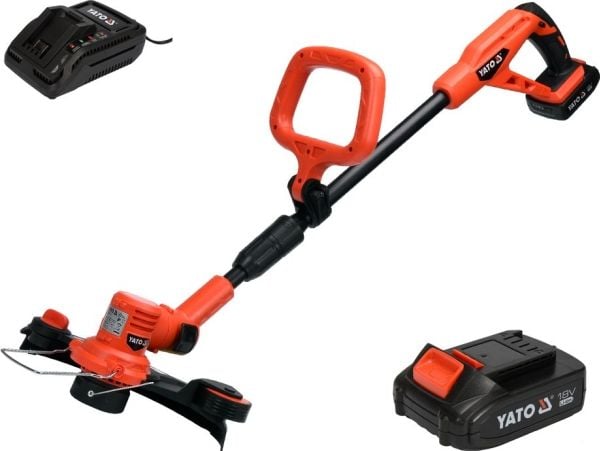 Yato sladdlös grästrimmer 18V 2Ah Li-Ion 30cm (YT-82830)