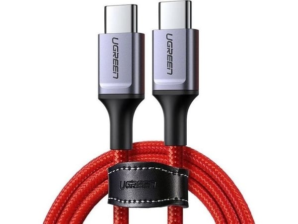 Ugreen USB-C til USB-C-kabel 1 m rød (60186)