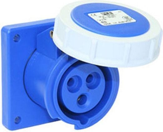 Pistorasia 16A 3P 230V /75x75/ sininen IP67 POWER TWIST 3132-6