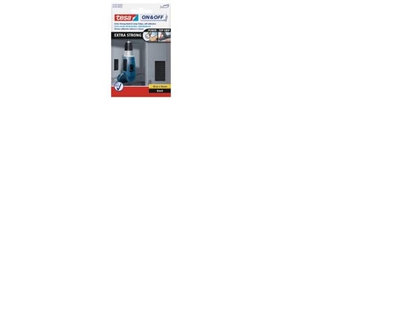 TESA 55228-00, Velcro mappe, Sort