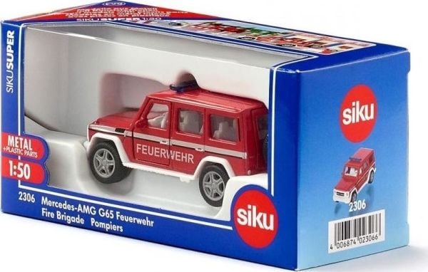 Siku 2306, Brannbil, Montert på forhånd, 1:50, Mercedes-AMG G65 Fire Command Car, Metall, Plast, 3 år