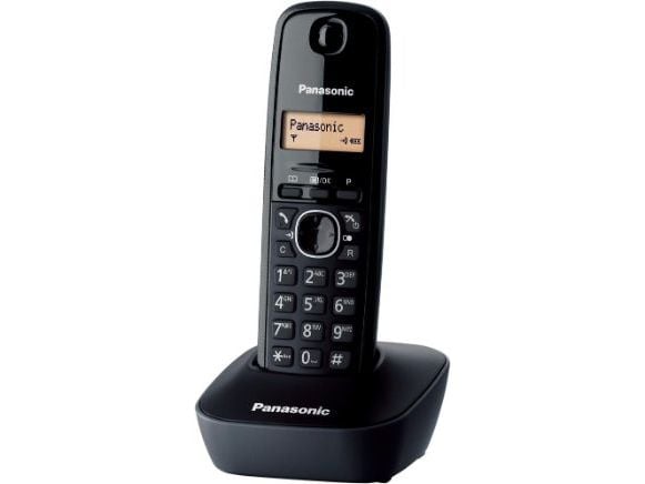 Panasonic KX-TG1611, DECT telefon, 50 oppføringer, Ringe-ID, Sort