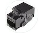 Solarix - Modulaarinen insertti - CAT 6 - UTP - RJ-45 - musta