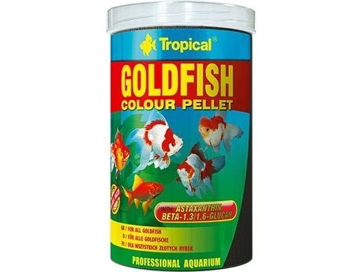 Tropisk fiskefôr til gullfisk Goldfish farger pellets 1000 ml / 360 g (60476) Tropisk fiskefôr til gullfisk Goldfish farger pellets 1000 ml / 360 g (60476)