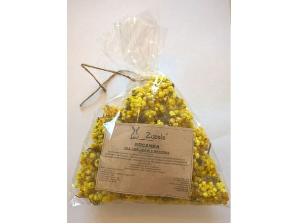 Zuzala Helichrysum blomster, tørket, snack for gnagere 40g