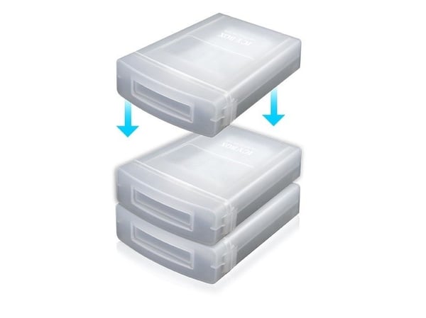 ICY BOX IB-AC602a - Beskyttelsesboks for harddisk - gjennomsiktig