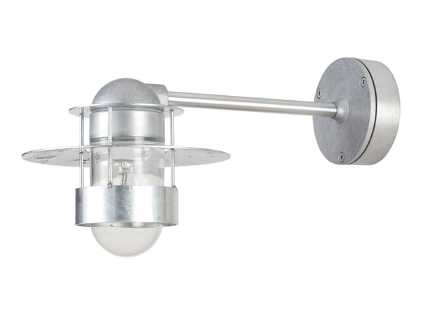 Louis Poulsen Albertslund Short - Vegg/taklampe - E27 - 100 W - blank, galvanisert