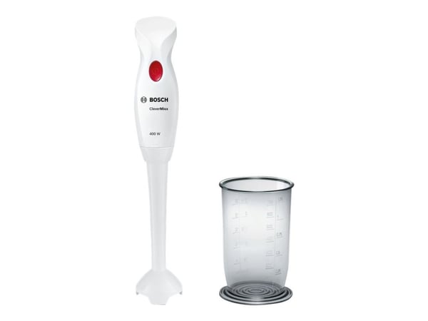 Bosch CleverMixx MSM14100 - Handmixer - 400 W - vit/röd