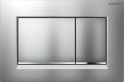 Geberit 115.883.JQ.1, Huuhtelulevy, Punainen, Kromi, Geberit, 246 mm, 12 mm, 164 mm