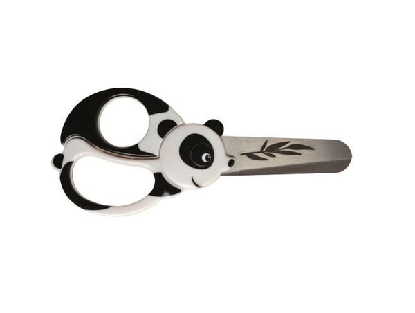 FISKARS® lasten sakset Panda 13 cm mustavalkoinen