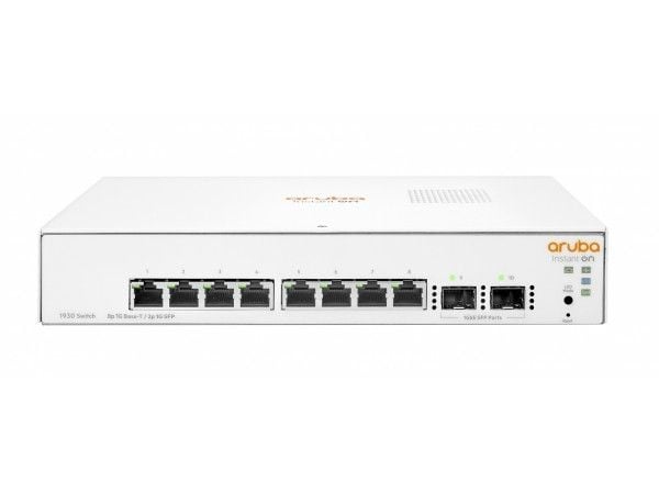 HPE Networking Instant On 1930 8G 2SFP Switch - Switch - L3 - Styrt - 8 x 10/100/1000 + 2 x Gigabit SFP - stasjonær