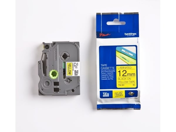 BROTHER TZE631 tape cassette 12mm8m yellow / black for P-touch 200 300 500 series