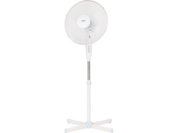 MPM MWP-17, Bladløs husholdningsvifte, Hvit, Gulv, 36,5 cm, 90°, Knapper