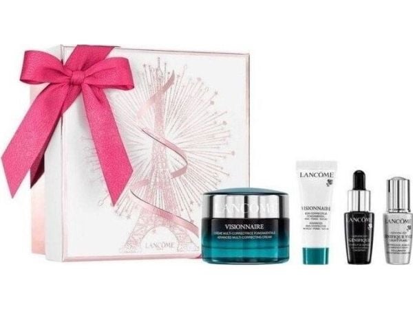 LANCOME SET (VISIONNAIRE DAY CREAM 50ML + ADVANCED GENEFIQUE SERUM 7ML + VISIONNAIRE CORRECTOR 10ML + ADVANCED GENEFIQUE EYES LIGHT-PEARL 5ML)