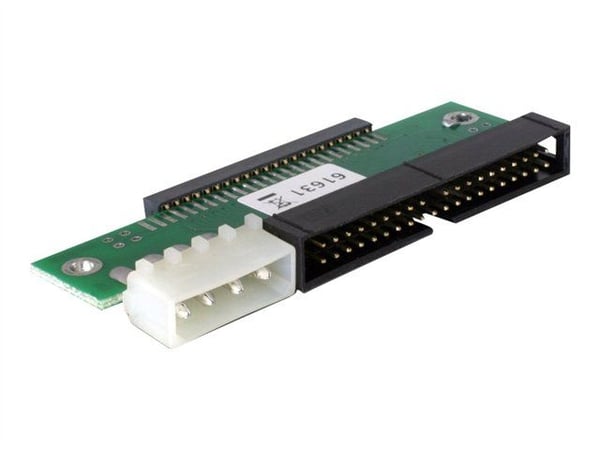 Delock - IDE / EIDE-adapter - 40 pin IDC, 4-pin intern strøm (hann) til 44 pin IDC (hunn)