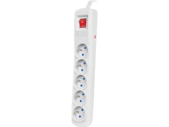 Armac ARC 5 - Strømstødsbeskytter - AC 230 V - 2300 Watt - output-stikforbindelser: 5 - 3 m ledning - grå
