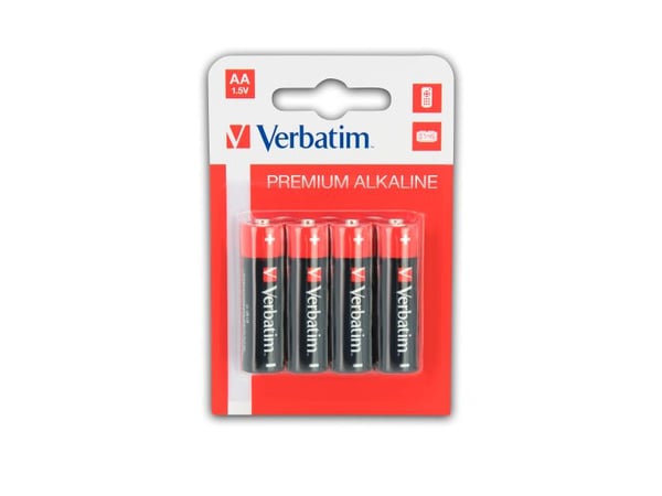 Verbatim - Batteri 4 x AA-type - Alkalisk