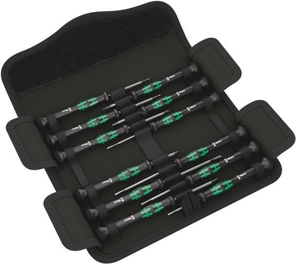 Wera Series Kraftform Micro Universal 1 Electronic - Skrutrekkersett - 12 deler - i pose
