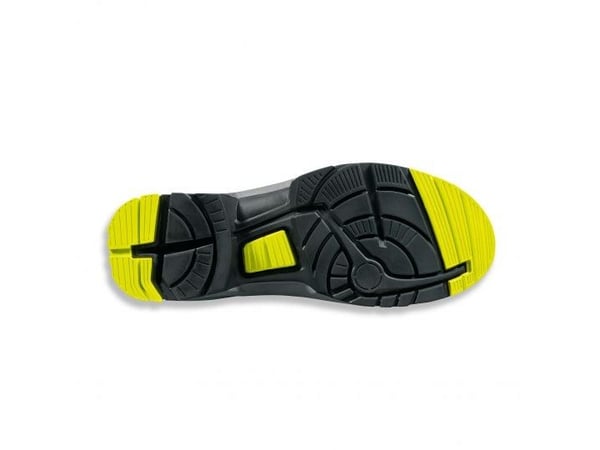 Uvex 85428, Unisex, Voksen, Vernesandaler, Sort, Limefarget, ESD, S1, SRC, Hekte og malje