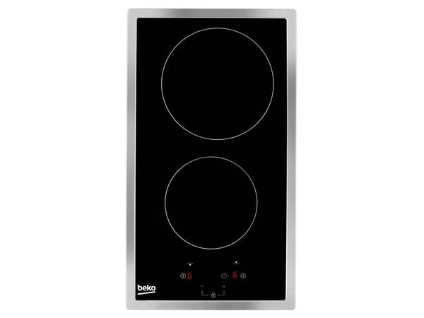 Beko HDMC32400TX, Ruostumaton teräs, Kiinteä, 30 cm, Keraaminen, Keraaminen lasi, 2 alue(tta)