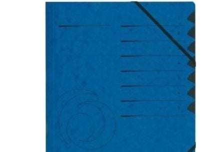 Herlitz-kansiot 1-7 Laadukas sininen, 2 kuminauhaa