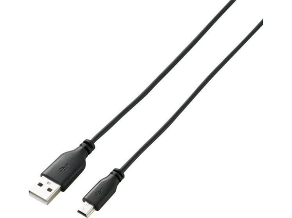 Renkforce RF-4080792, 1 m, USB A, Mini-USB B, USB 2.0, 0,48 Gbit/s, Svart