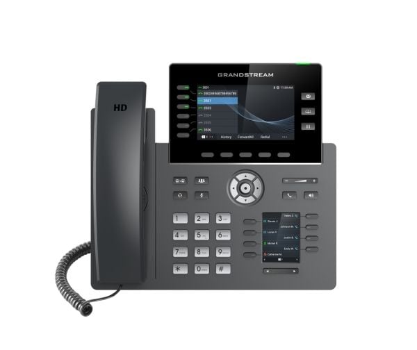 Grandstream GRP2616 - VoIP-telefon med anrops-ID/samtale venter - IEEE 802.11a/b/g/n/ac (Wi-Fi) - treveis anropskapasitet - SIP, RTCP, RTP, SRTP - ...