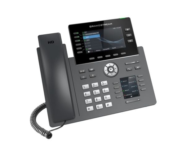 Grandstream GRP2616 - VoIP-telefon med anrops-ID/samtale venter - IEEE 802.11a/b/g/n/ac (Wi-Fi) - treveis anropskapasitet - SIP, RTCP, RTP, SRTP - ...